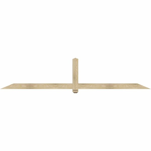 Ekena Millwork Eugene Rough Sawn Timber Gable Bracket, Douglas Fir, 108"W x 22"H x 4"D x 4"F, 5/12 Pitch GBW108X22X0404EUG00RDF - main